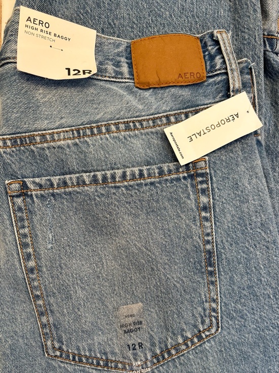 Aeropostale Denim - Aeropostale Women’s High-Rise Baggy Jeans — Light Blue Denim